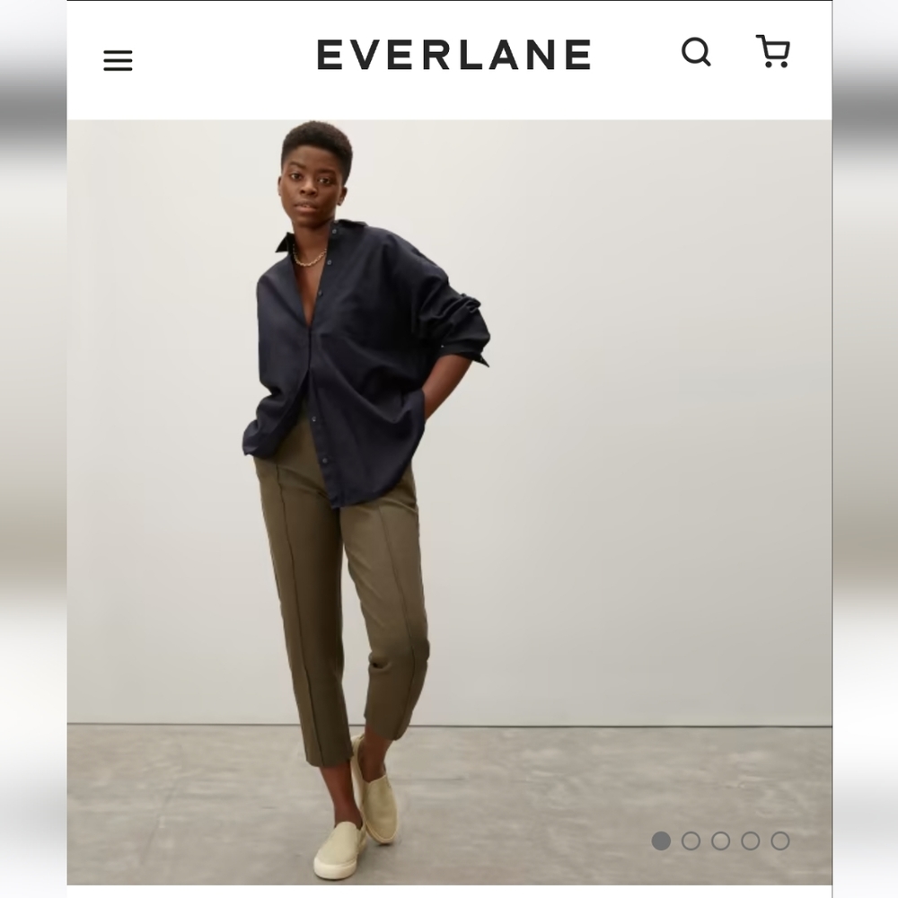 Everlane The Dream Pant in Green, Size Medium